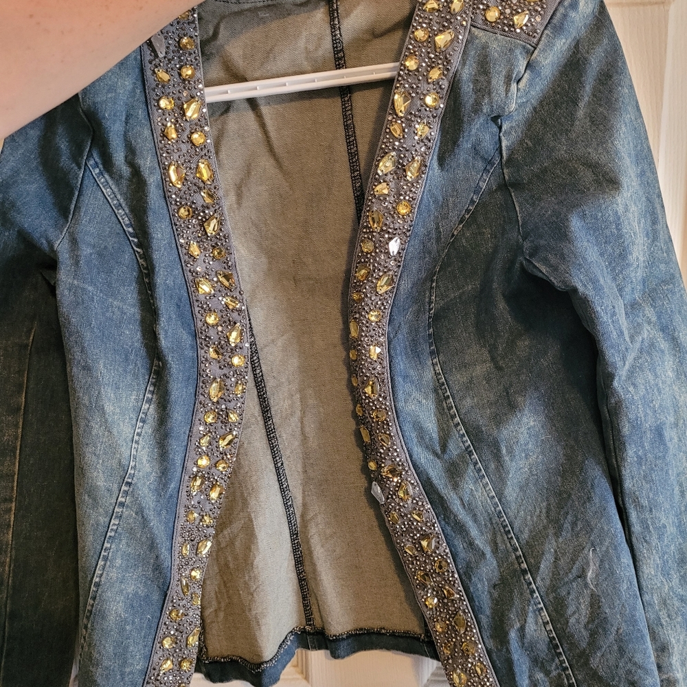 Jeweled Jean jacket